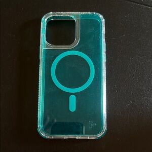 Transparent Teal Phone Case